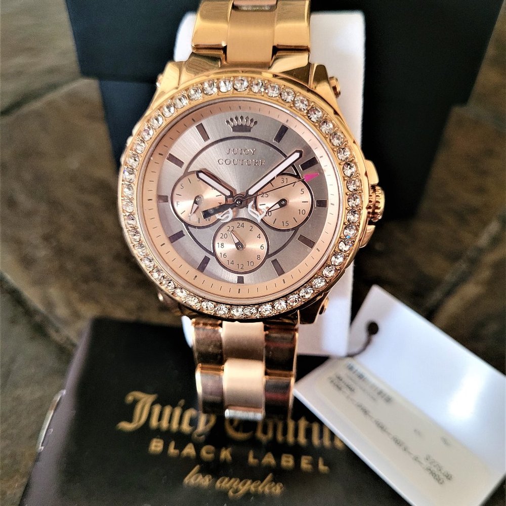 Juicy Couture Women's 1901106 Pedigree Rose Gold Watch
